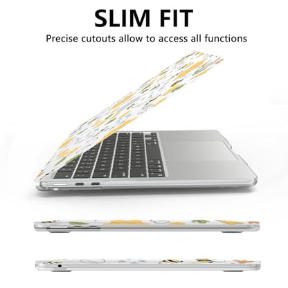 AKIT for MacBook Air 13 inch Case M5 M4 M3 M2 2026-2022, Bee | A3449 A3240 A3113 A2681, Vibrant Pattern Hard Shell Laptop Case+Screen Protector+Keyboard Cover for MacBook Air 13.6 inch - color: Bee