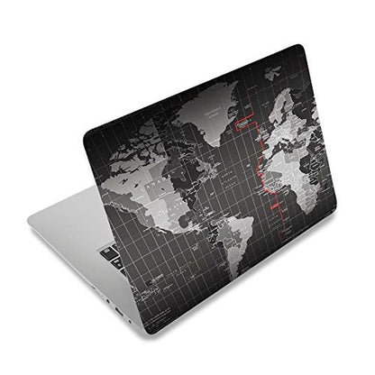 ArtSo Laptop Skin Sticker Decal,16.5” 17” 17.3 inch Laptop Universal Netbook PC Notebook Vinyl Reusable Skin Sticker Cover Art Case Protector Personalized, Free 2 Wrist Pad,World Map - color: World Map