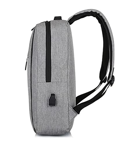 Elonglin Laptop Backpack 15.6" Travel Business Work Bag Water Resistant Daypack with USB Charging Port Red - color: Red