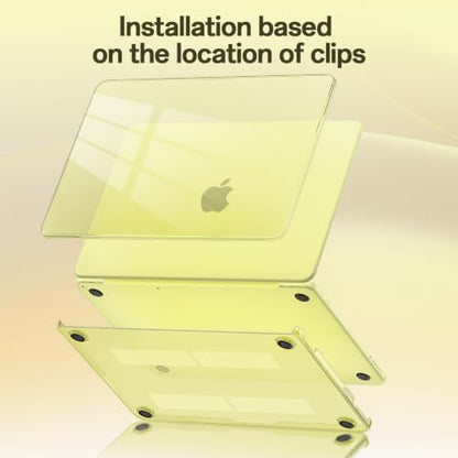 Compatible with MacBook Neo 13 inch Case 2026 (Model A3404), Scratch Resistant Protective Hard Shell Case, Crystal Citrus - color: Crystal Citrus