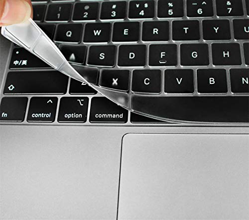 Se7enline Compatible with MacBook Pro 13 Case Crystal Hard Laptop Cover 2024/2023/2022/2021/2020 for Mac Pro 13-inch Model M1/M2 A2338/A2251/A2289 with Touch Bar&Keyboard Skin, Transparent/Clear | Hard Shell Laptop Case Washable Keyboard Cover Skin Anti-S