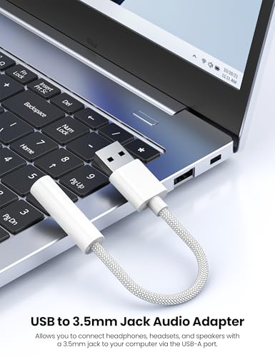 Fidioto USB to 3.5mm Audio Jack Adapter, Mic-Supported USB to Headphone Jack Adapter, External Sound Card with TRRS 4 Pole Jack Compatible with Headset, Mac, PS4, PC, Laptops, Desktops and More - size: 3 Pack