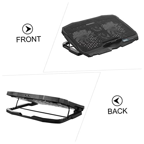 DOITOOL Adjustable Laptop Cooler High-Speed Silent Fan RGB Lighting Design Ventilated Support Stand for Gaming and Work Use Compatible Laptops