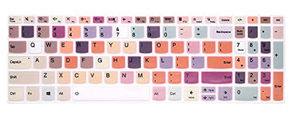 Keyboard Cover for Lenovo Yoga 7/7i 15.6" 16", 2023 2022 IdeaPad 5/IdeaPad 3/IdeaPad 5i/IdeaPad 3i 15.6" 17.3"/Lenovo Flex 5 15.6", Yoga Slim 7 15", ideaPad Slim 7 15.6", ThinkBook 15/15p G2G3G4 - color: Flame Colorful