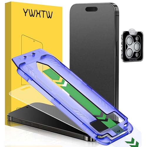 YWXTW 2 Pack Matte Screen Protector for iPhone 14 Pro Max 6.9 Inch + 1 Set Camera Lens Protector, Anti Glare Anti Fingerprint 14 Pro Max Glass Screen Protector, Bubble Free, Smooth as Silk - color: Matte, size: iPhone 14 Pro Max