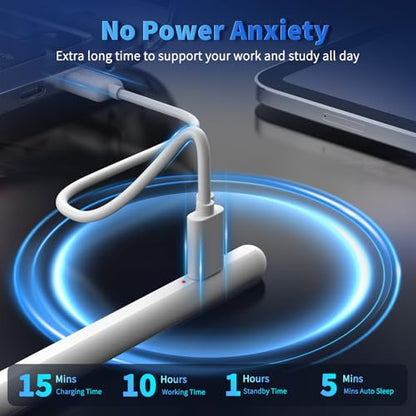 Universal Stylus Pen for iPhone Apple ipad Touchscreen Pencil | 2x Fast Charge,Compatible with iphone Stylus ipad Pro Air Mini, iwatch, Tablet, Nintendo Switch,Android Touch Screens,White - color: White