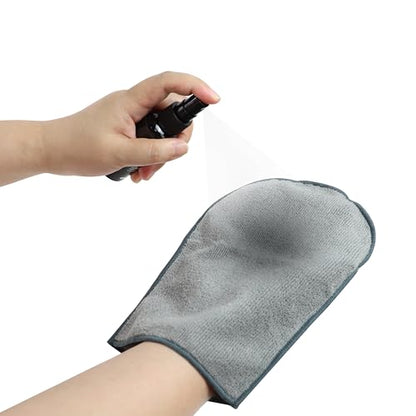 Premium CD Cleaner Cloth Kit - Compact Disc CD-DVD Cleaning Fluid and Microfiber Towel Anti-Static Glove Set