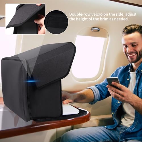 Laptop Sun Shade,Laptop Sun Shade for Working Outside,Foldable and Portable Screen Sun Glare Shield Sleeve,Outdoor Computer Cover,Privacy Protective Hood Sunshade Bag15-16inches (Patent Pending) - size: 15-16inches