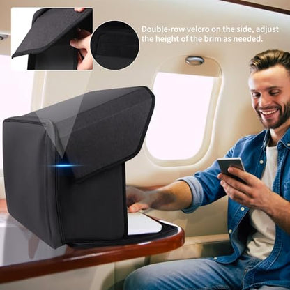 Laptop Sun Shade,Laptop Sun Shade for Working Outside,Foldable and Portable Screen Sun Glare Shield Sleeve,Outdoor Computer Cover,Privacy Protective Hood Sunshade Bag15-16inches (Patent Pending) - size: 15-16inches