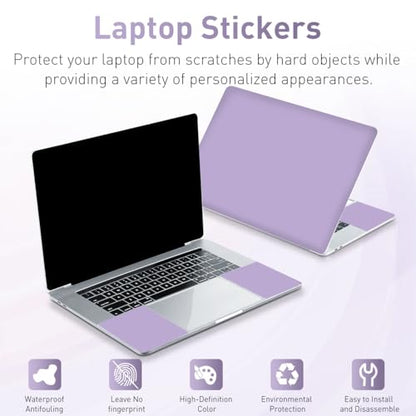 14.96 x 10.65 Inch Laptop Skin Decal, Universal Reusable Vinyl Laptop Cover Sticker, Waterproof Art Decal Protector for 12-15.6 Inch Laptops I Purple - color: Purple