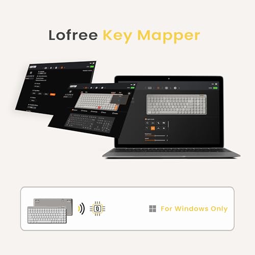 Flow Lite 84 Keys Low Profile Mechanical Keyboard, 75% Swappable Rechargeable Wireless Keyboard with 2.4G Receiver, Bluetooth and Wired Connection for Windows, Mac/ Specter Linear Switches (Marble) - color: Marble
