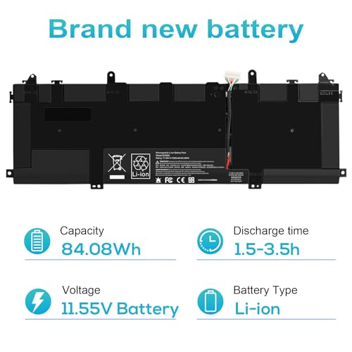 SU06XL L29184-005 Battery for HP Spectre X360 Convertible 15-df0013dx 15-df1043dx 15-df0033dx 15-df1033dx 15-df1045nr 15-df0069nr 15t-df000 15-df0xxx 15-df1xxx 15-DF 15T-DF Series SU06084XL - size: SU06XL 14.06, 5.79, 0.67in