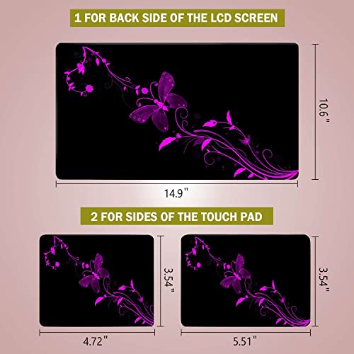 Laptop Notebook Skin Sticker Cover Decal Fits 12 13 13.3 14 15 15.4 15.6 inch Laptop Protector Notebook PC | Easy to Apply, Remove and Change Styles (Nice Butterfly) - color: Nice Butterfly