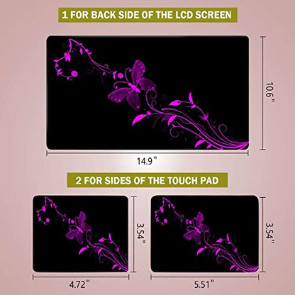 Laptop Notebook Skin Sticker Cover Decal Fits 12 13 13.3 14 15 15.4 15.6 inch Laptop Protector Notebook PC | Easy to Apply, Remove and Change Styles (Nice Butterfly) - color: Nice Butterfly