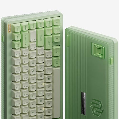 nuphy Halo75 V2 Mechancial Gaming Kyeboard,75% Wireless Hot Swappable Bluetooth Keyboard,83 Kyes RGB Backlit Keyboard,Support Bluetooth/2.4GHz/USB-C (Green, Mint (37gf)) - color: Green, size: Mint (37gf)