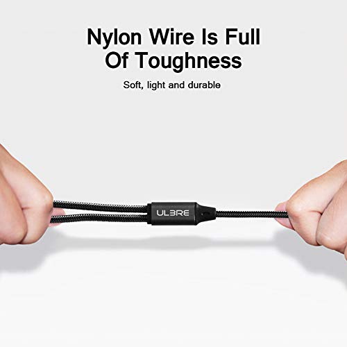 Headphone Splitter for Computer 3.5mm Female to 2 Dual 3.5mm Male Headphone Mic Audio Y Splitter Cable Microphone Stereo Jack Earphones Port Cord Gaming Headset to PC Laptop