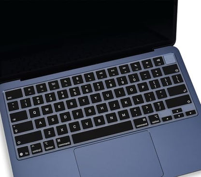 Keyboard Cover Compatible with 2026 MacBook Neo 13-inch Laptop with A18 Pro Chip A3404, 2026 MacBook Neo 13 inch Keyboard Skin Protector - color: Black-English, size: MacBook Neo 13" 2026+