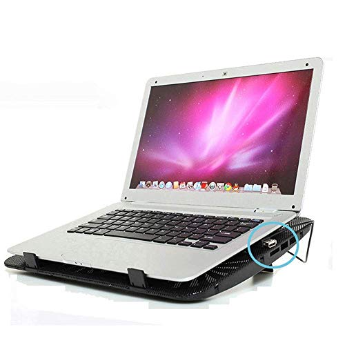 15.6-17 Inch Laptop Cooler Cooling Pad - Slim Portable Powered (2Fans)