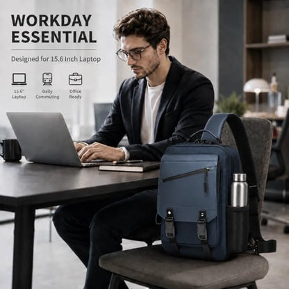 Sling Bag Large Capacity: Crossbody Bag for Men Fits 15.6 Inch Laptop A4 Files with Anti Theft USB Port - color: 39-dark Blue