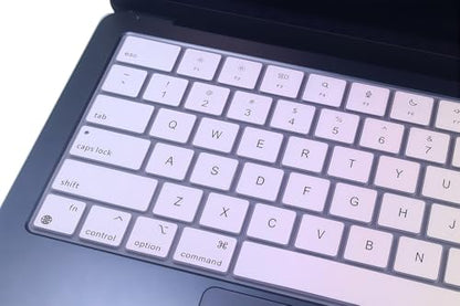 Keyboard Skin Compatible for 2026 MacBook Neo 13" A18, Air 15.3" 13.6" M5 M4 M3 M2 A3448 A3241 A3114 A2941 A3449 A3240 A3113 A2681, MacBook Pro 14 16 M5 M4 M3 M2 M1 A3426 A3427 A3434 - Pink/Yellow/Bue - color: 1