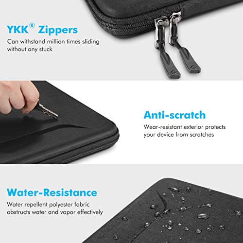 Fintie 15-16 Inch Sleeve Case for MacBook Pro, MacBook Air, Surface Laptop | 15.6 Inch HP Lenovo Dell Acer Samsung, Shockproof EVA Carrying Bag with Pockets, Protective Carrying Laptop Bag, Black - color: Black, size: 15 Inch
