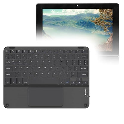 BoxWave Keyboard Compatible with Fusion5 FWIN232 Plus S1 - SlimKeys Bluetooth Keyboard with Trackpad, Portable Slim TouchPad - Jet Black