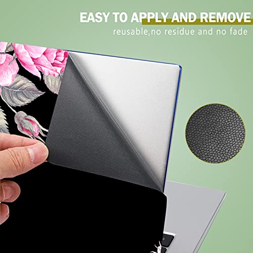 Black Flower 11.6 13 13.3 14 15 15.6 Inch Netbook Laptop Skin Sticker Reusable Protector Cover for Laptop Notebook FY-NEK-11 - color: FY-NEK-11