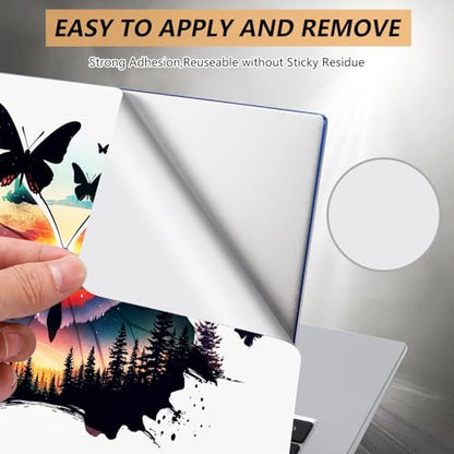 Laptop Skin Sticker for 12.1”-15.6“ Laptops (Fits 13”, 13.3”, 14”, 15”, 15.4”) | Protective Universal Reusable Vinyl Art Decal Cover | Waterproof & Scratch-Resistant-Butterfly Scrap - color: Butterfly Scrap