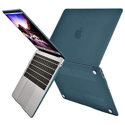 MOSISO Compatible with MacBook Air 13 inch Case M1 2021 2020 2019 2018 Release A2337 A2179 A1932 Touch ID, Plastic Hard Shell Cover&Keyboard Cover for MacBook Air 13.3 inch Case M1, Deep Teal - color: Deep Teal