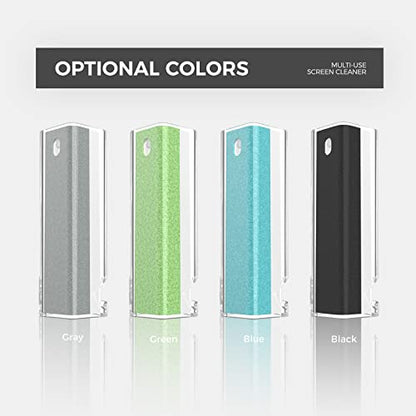 CLICK CLEAN 4PCS Screen Cleaner Spray with Phone Stand Case & Microfiber | 2-in-1 Cleaner & Phone Stand, Streak-Free Cleaning, Gentle Formula, Keep One Handy, For Phone Laptop Tablet Screens