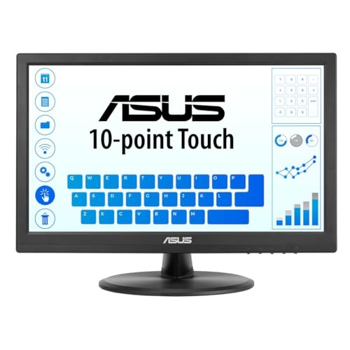 ASUS VT168HR 15.6" Full HD 1366X768 HDMI Back-lit LED Monitor, Black - style: 16" TN Touch