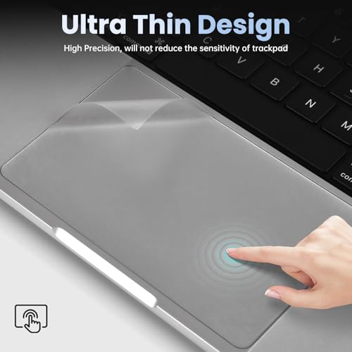 Palm Rest Cover Skin Compatible with 2025-2024 MacBook Pro 14" M5 M4 M3 M2 M1 A3434 A3112 A3401 A3185 A2992 A2918 Trackpad Protector Touch Pad Cover Skin, MacBook Pro 14" Accessories, Clear (4-Piece) - size: 2023+ MacBook Pro 14" M4 M3(Clear)
