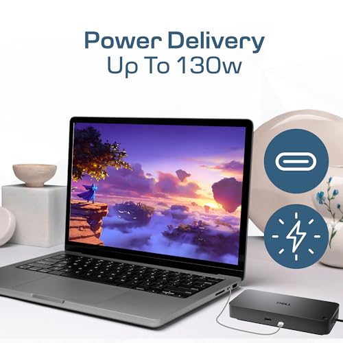 Dell Pro Dock WD25 USB-C Docking Station – 100W Power Delivery, Dual FHD or Single 4K Display Support, HDMI, DisplayPort, Ethernet – Boomph's Ultimate Performance Dock Solution for Your Workspace. - style: WD25
