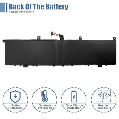 L17C4P72 Laptop Battery,15.36V 80Wh 5235mAh Compatible with Lenovo ThinkPad X1 Extreme 1st Gen/2nd Gen ThinkPad P1 1st Gen/2nd Gen Series L17M4P72 01AY968 01AY969 L18M4P71 01YU911 5B10V98091 - size: 12.4*3.15*0.28 inch L17C4P72