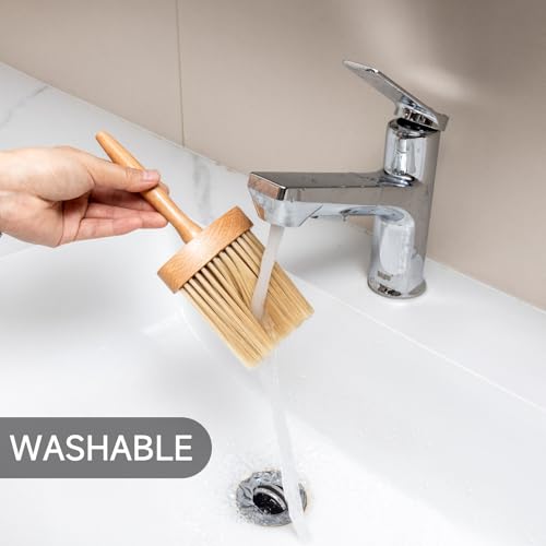 Wooden Handle Keyboard Brush-Soft Bristles, Car Detailing Brush for Cleaning Computer PC Laptop