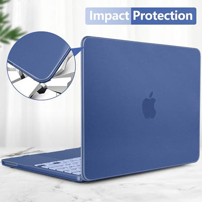 Batianda CrystalMist Case for MacBook Neo 13 Inch 2026, Frosted Indigo | 4-in-1 Bundle Official Color Matched, Frosted Translucent Shell, Anti-Fingerprint Matte Finish, Slim Lightweight Protection - color: Matte Indigo