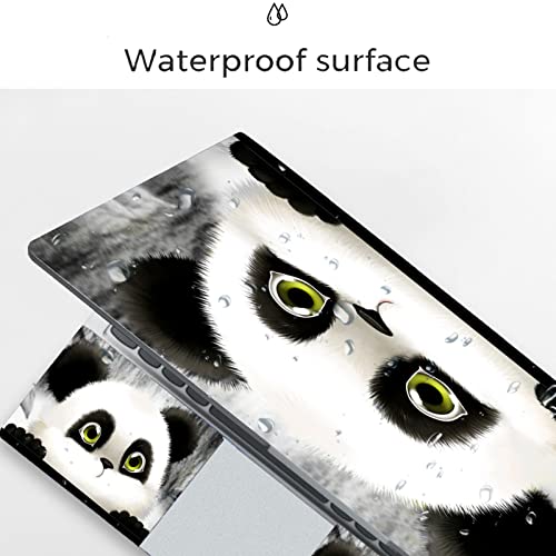 Laptop Skin Sticker,13.3 14 15 15.4 15.6 inch Laptop Skins,Universal Vinyl Decal,Dustproof Scratch Resistant Reusable Cover Protector with Free 2 Wrist Pads (Panda) - color: Panda