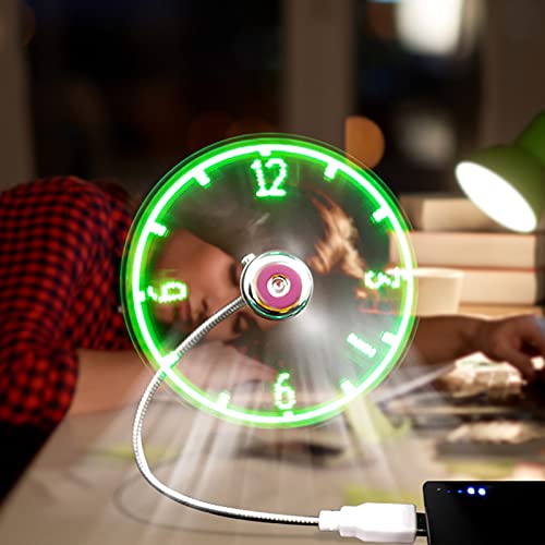 Sokelinn-six USB LED Fan,Mini Portable USB Powered Flexible Cooling Fan with Switch for Desktop PC Computer Laptop Notebook Tablet (1)
