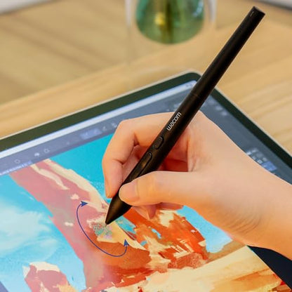 Wacom Art Pen 2, with 360° Rotation, Pressure Sensitivity and Tilt Control | Traditional tool feel w/rotation, pressure and tilt sensitivity for artists creating expressive brush strokes & digital art