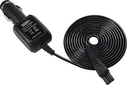 HQRP Car Charger DC Adapter Power Cord Compatible with Philips Norelco HQ8500 HQ8010 HQ8000 Replacement AT811, 7885XL, 7886XL, 8020X, 8040X, 8060X, 8138XL Shaver