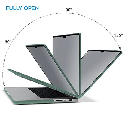 IBENZER Compatible with MacBook Pro 14 Inch Case 2026 2025 2024 2023 2022 M5 M4 M3 M2 M1 A3434 A3112 A3185 A3401 A2918 A2992 A2779 A2442 Mac Pro/Max,HardShellCase&KeyboardCover,Green, T14MTGN+1 - color: Midnight Green, size: For Macbook Pro 14" with Touch