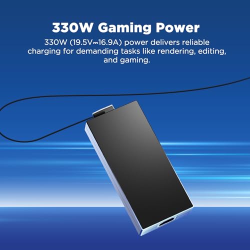 Innergie T33 330W Gaming Laptop Charger Power Adapter Compatible with Most Laptop Brands Including ASUS ROG, Acer Predator, Dell Alienware, Lenovo Legion, HP, MSI (Delta Electronics) - color: 330 Watts ver.