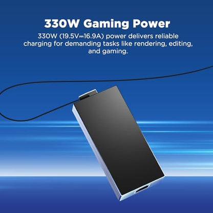 Innergie T33 330W Gaming Laptop Charger Power Adapter Compatible with Most Laptop Brands Including ASUS ROG, Acer Predator, Dell Alienware, Lenovo Legion, HP, MSI (Delta Electronics) - color: 330 Watts ver.