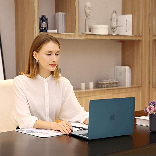 MOSISO Compatible with MacBook Pro 13 inch Case M2 M1, Deep Teal | Plastic Hard Shell Case Cover 2026-2016A2338 A2251 A2289 A2159 A1989 A1708 A1706 with/without Touch Bar - color: Deep Teal
