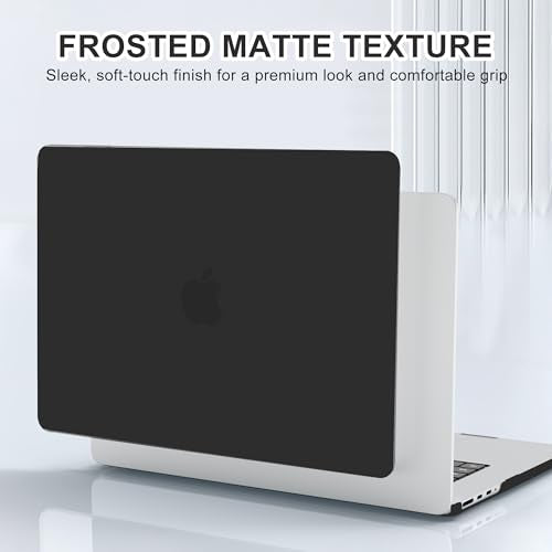 B BELK Compatible with MacBook Pro 14 inch Case M5 2026-2021 M4 M3 M2 M1 A3426 A3427 A3434 A3112 A3185 A3401 A2918 A2992 A2779 A2442, Plastic Hard Shell Case+Keyboard Cover+Screen Protector, Black - color: Black