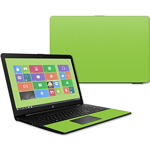 MightySkins Skin Compatible with HP 17t Laptop 17.3" (2017) - Solid Lime Green | Protective, Durable, and Unique Vinyl Decal wrap Cover | Easy to Apply, Remove, and Change Styles | Made in The USA