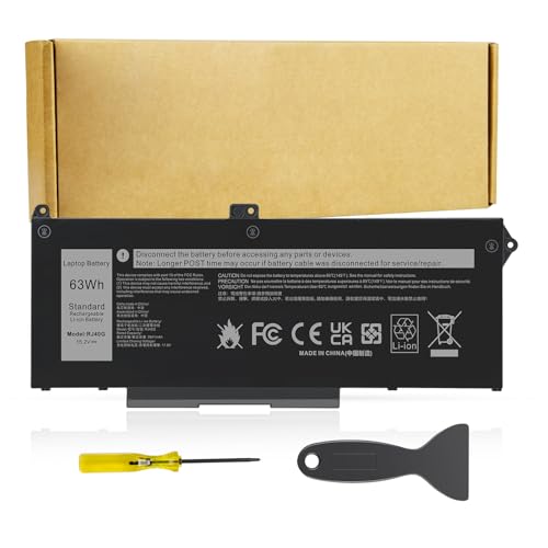 RJ40G Laptop Battery Replacement for Dell Latitude 14 5420 Latitude 15 5520 Precision 15 3560 Series Laptop 01K2CF 075X16 WY9DX P137G P137G001 P104F P104F001 0WK3F1 0M3KCN 005R42 F3T9T 7RV10 - size: RJ40G 10.83*5.12*0.73in