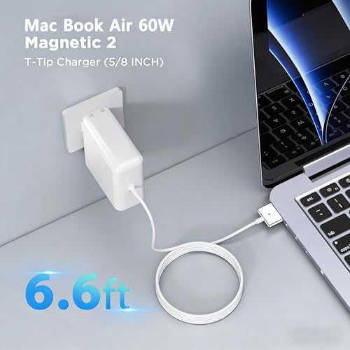 85W Charger for MacBook Pro, 85W Magnetic2 T-Tip Power Adapter Charger Replacement for Mac air 13 Inch Mac Pro 13/15/17 Inch(Applicable to 2012-2017) - size: PA-85W