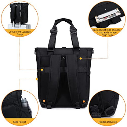 mygreen Tokyo Tote Messenger Backpack Convertible Tote Bag and Backpack, Fits 15.6" Laptop - color: Blue