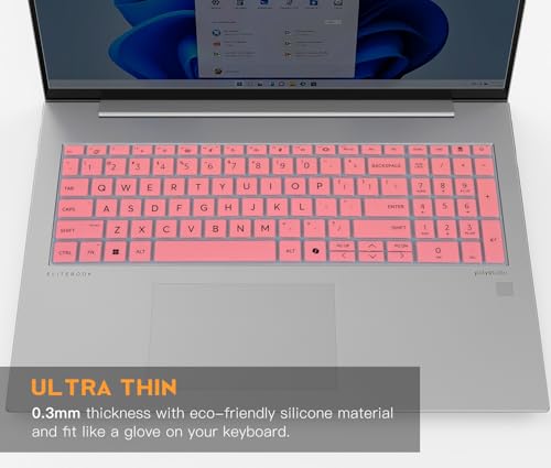 CaseBuy Keyboard Cover Skin for 2026-2024 HP EliteBook 16 inch Laptop | for HP EliteBook 6 G1a 16", EliteBook 660/665 G11 16 inch, HP ProBook 460/465 G11 16-in Accessories Protective Skin, Pink - color: Pink